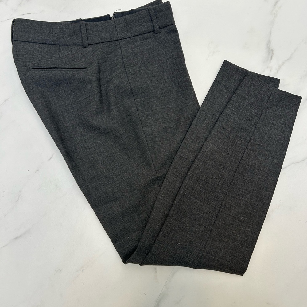 J. Crew MINNIE Charcoal Gray Tailored Trousers - Sz 4